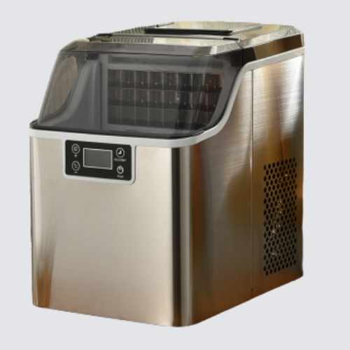 Electric Countertop Ice Maker with Ice Scoop and Basket